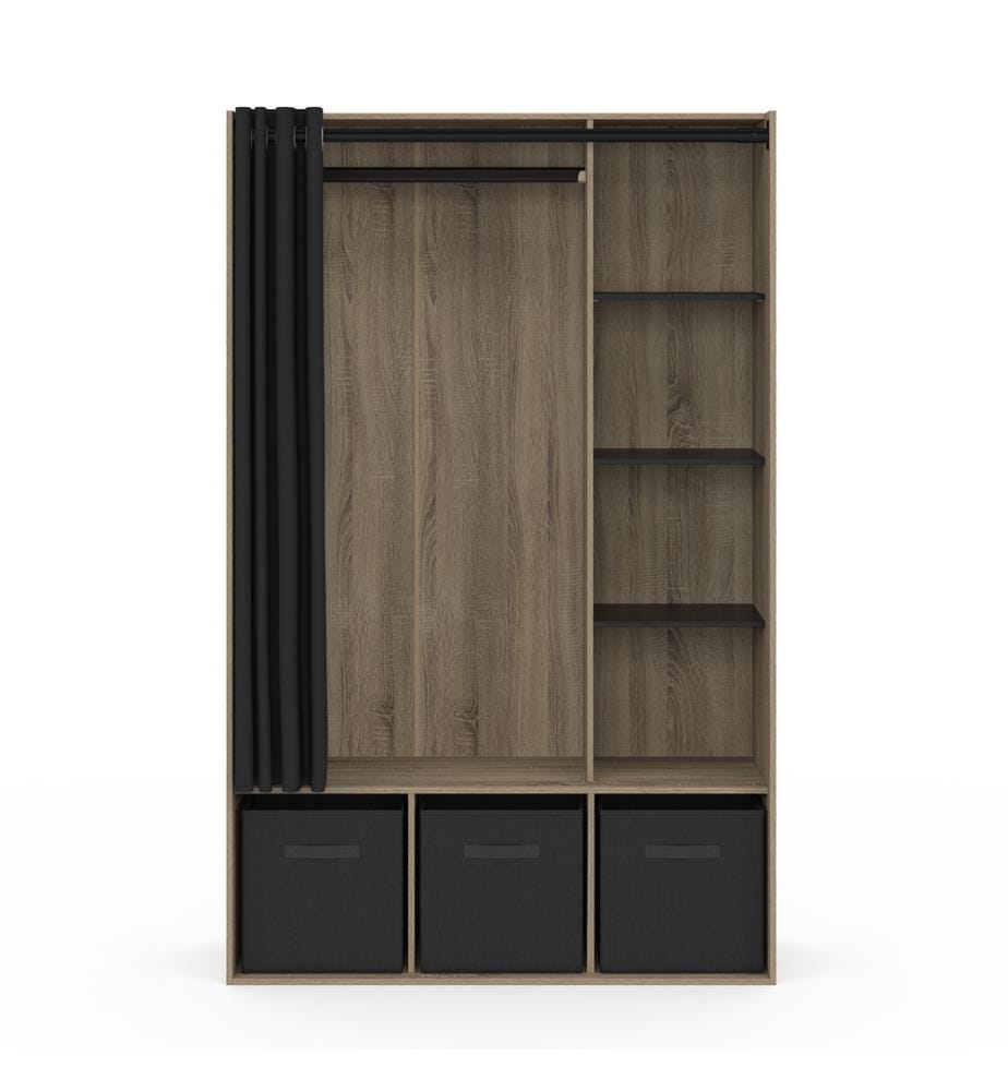 Dressing Camille 167cm effet bois