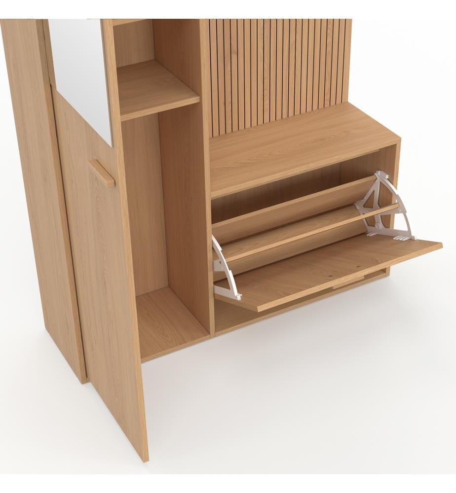 Faustine Eingangsgarderobe mit Schrank und Spiegel