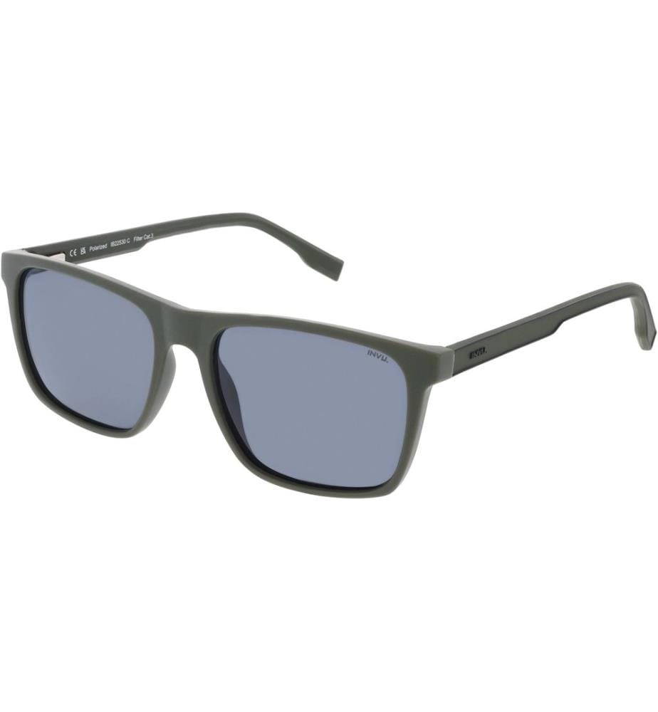 INVU. - Lunettes de soleil Madison Lane Matt Olive / Black avec étui