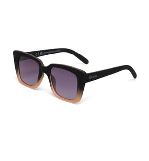 OKKIA - Lunettes de soleil Elbe noir, lentille rose