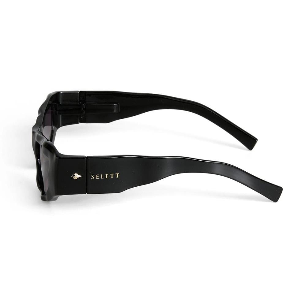 OKKIA - Lunettes de soleil Seletti Kansas noir, lentille à gradient noir