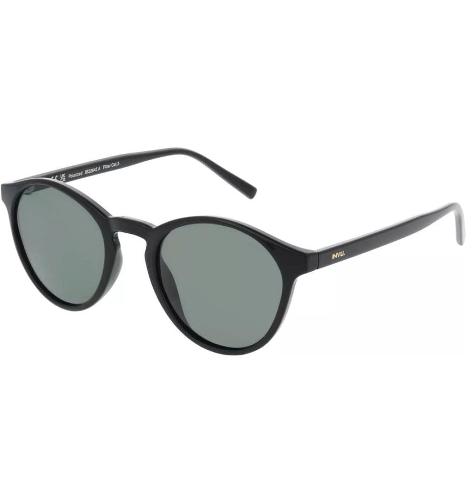INVU. - Lunettes de soleil Bogota Black, polarisées avec étui