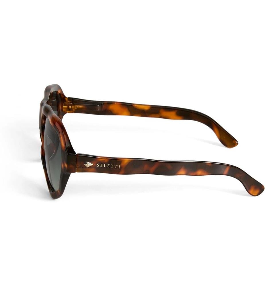 OKKIA - Lunettes de soleil Seletti Florida Classic Havanna, Green lens