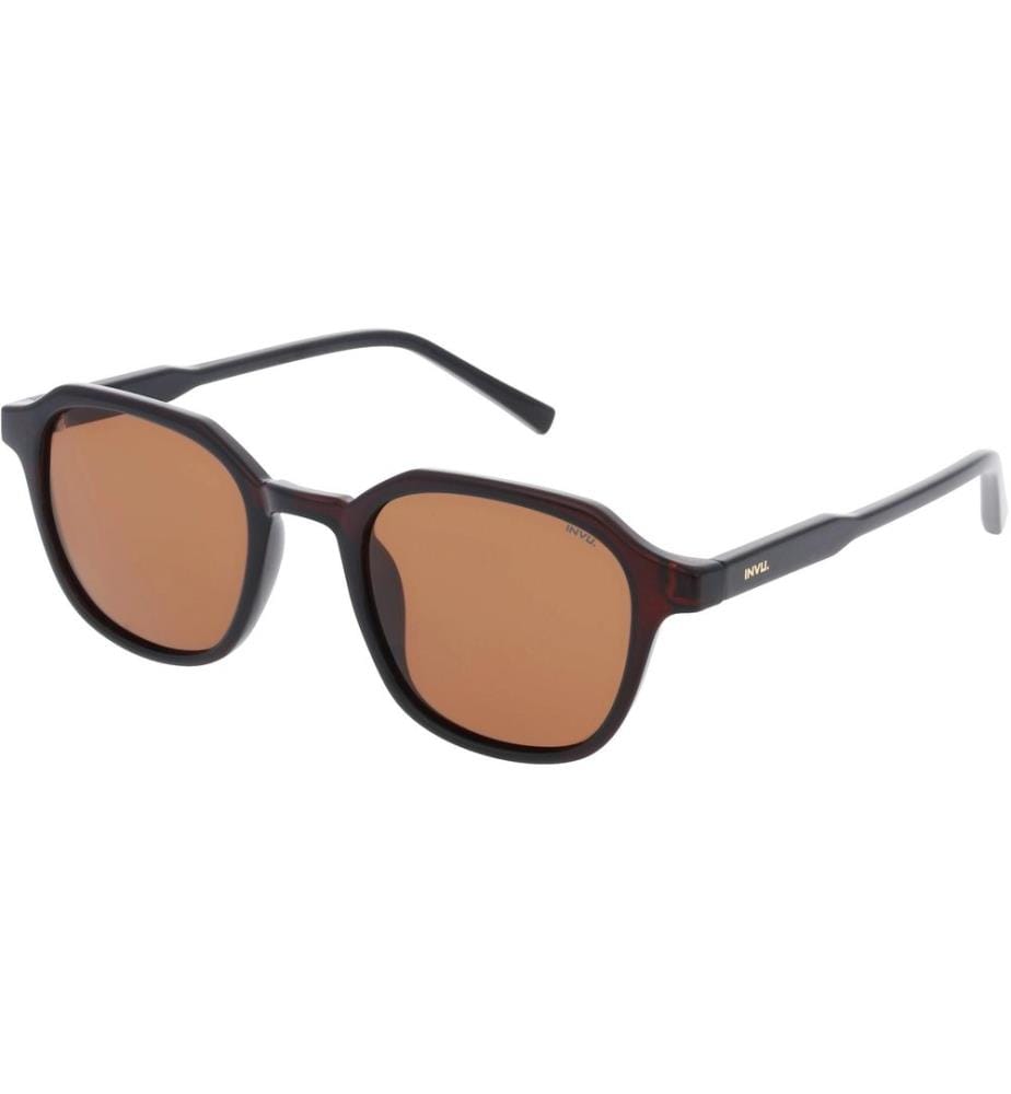 INVU. - Lunettes de soleil Dominic Transparent Brown, polarisées avec étui