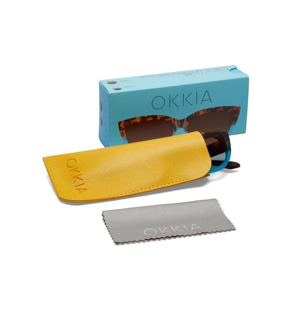 OKKIA - Lunettes de soleil Silvia Havana Blue