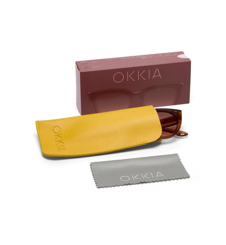 OKKIA - Lunettes de soleil Silvia Marron transparent
