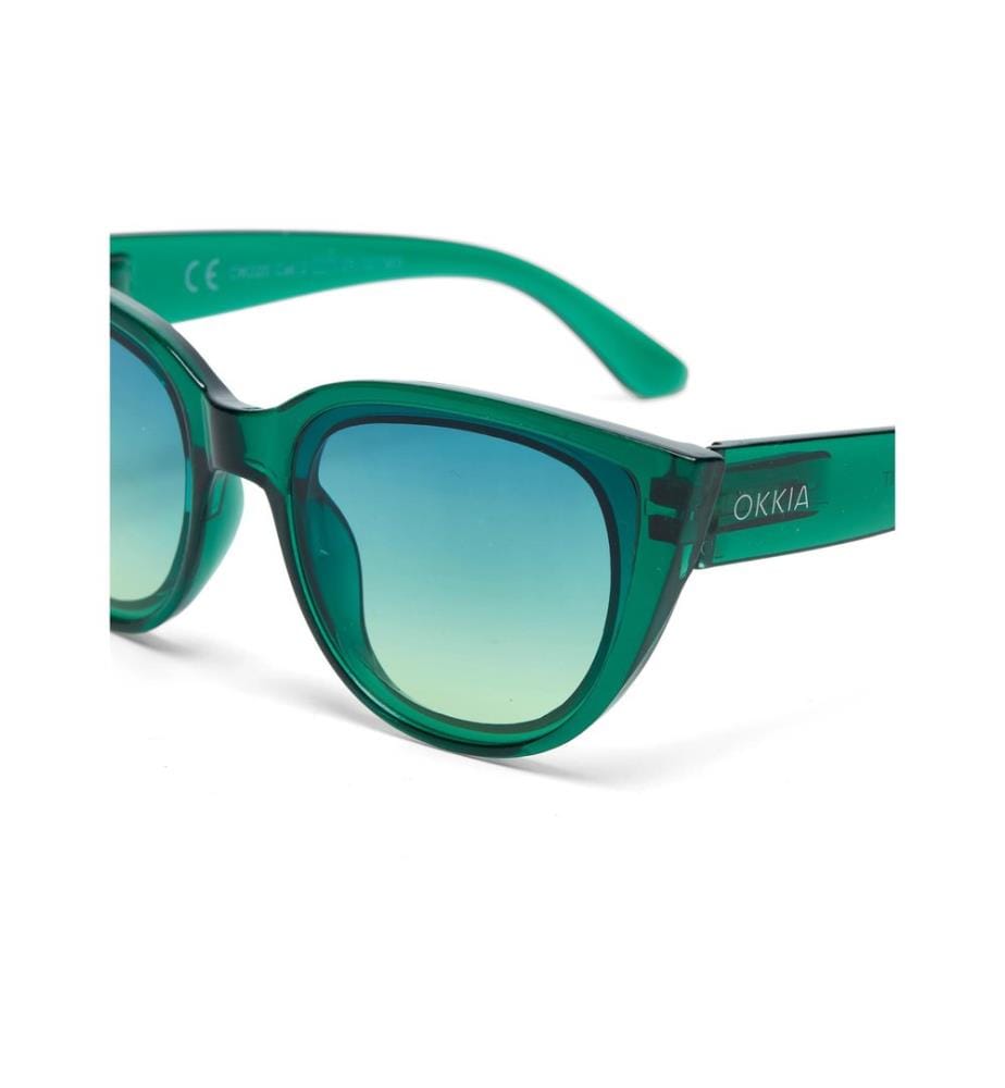 OKKIA - Lunettes de soleil Silvia Vert transparent