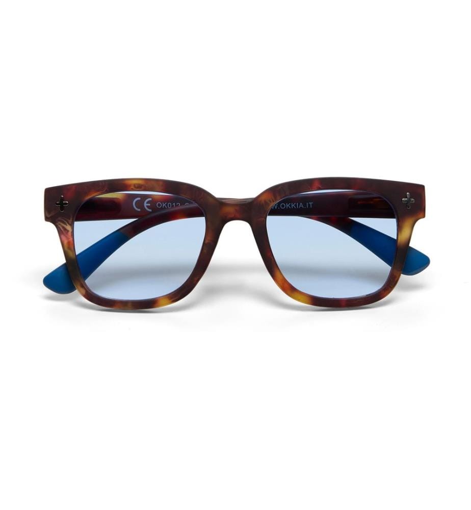 OKKIA - Lunettes de soleil Giovanni Havane, Lentille bleue