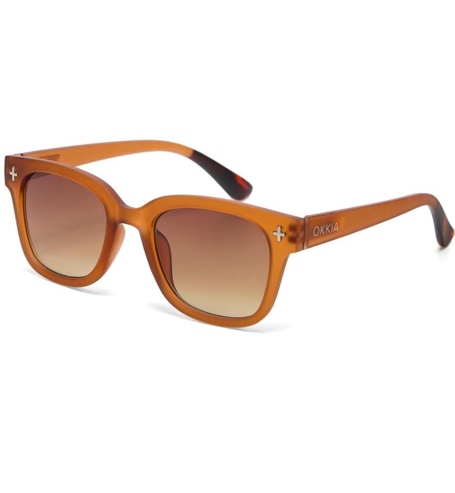 OKKIA - Lunettes de soleil Giovanni Marron translucide