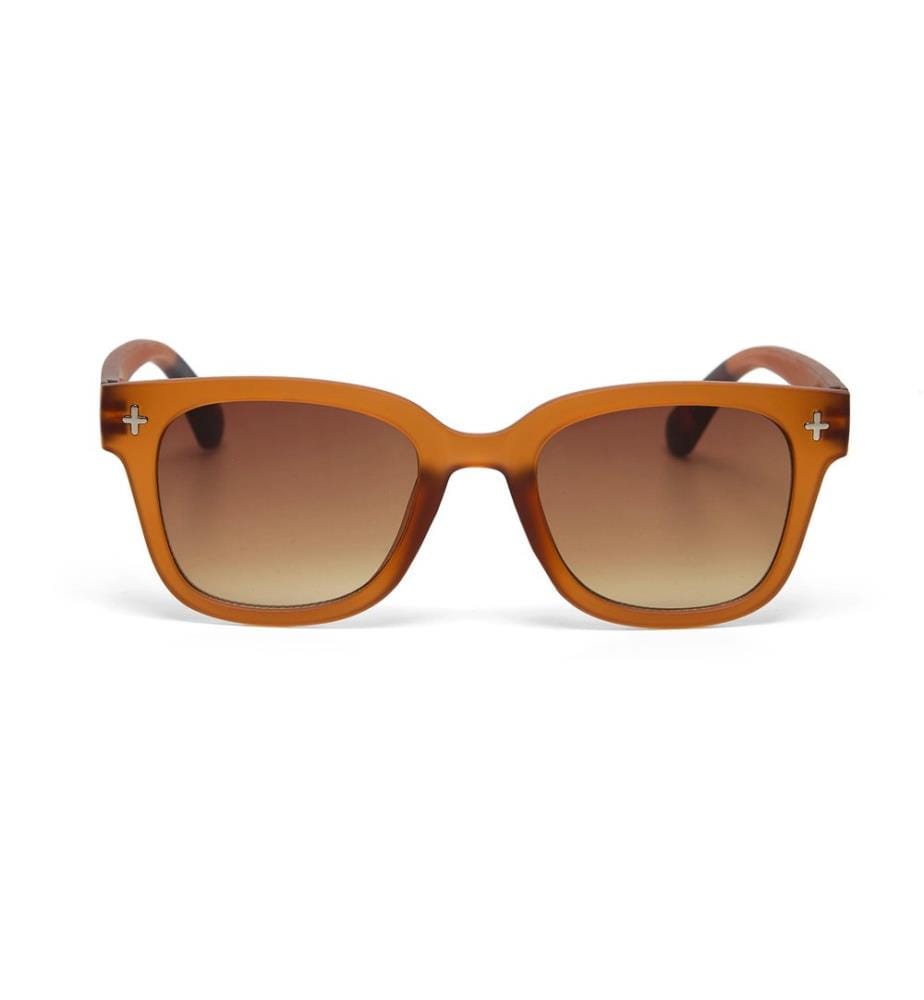OKKIA - Lunettes de soleil Giovanni Marron translucide