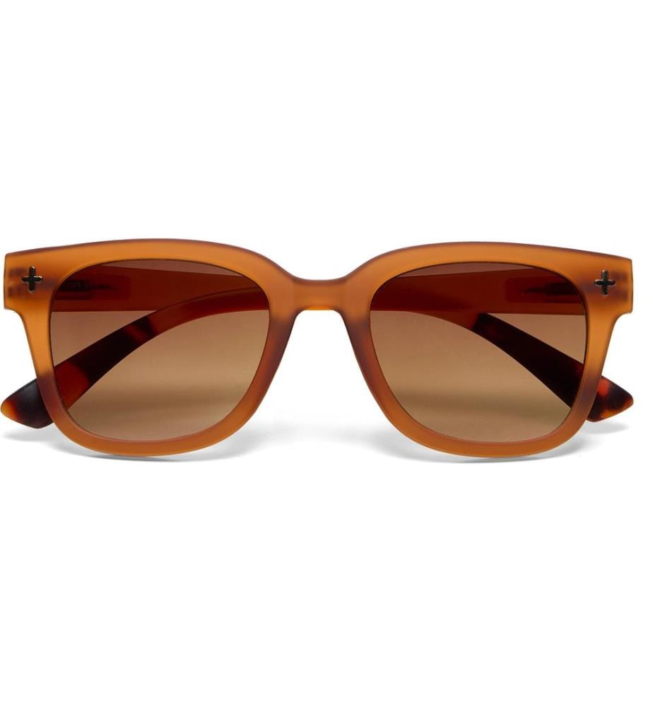 OKKIA - Lunettes de soleil Giovanni Marron translucide