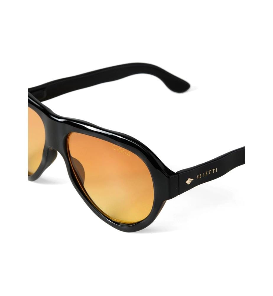 OKKIA - Lunettes de soleil Seletti Florida Lentille à gradient noir et jaune