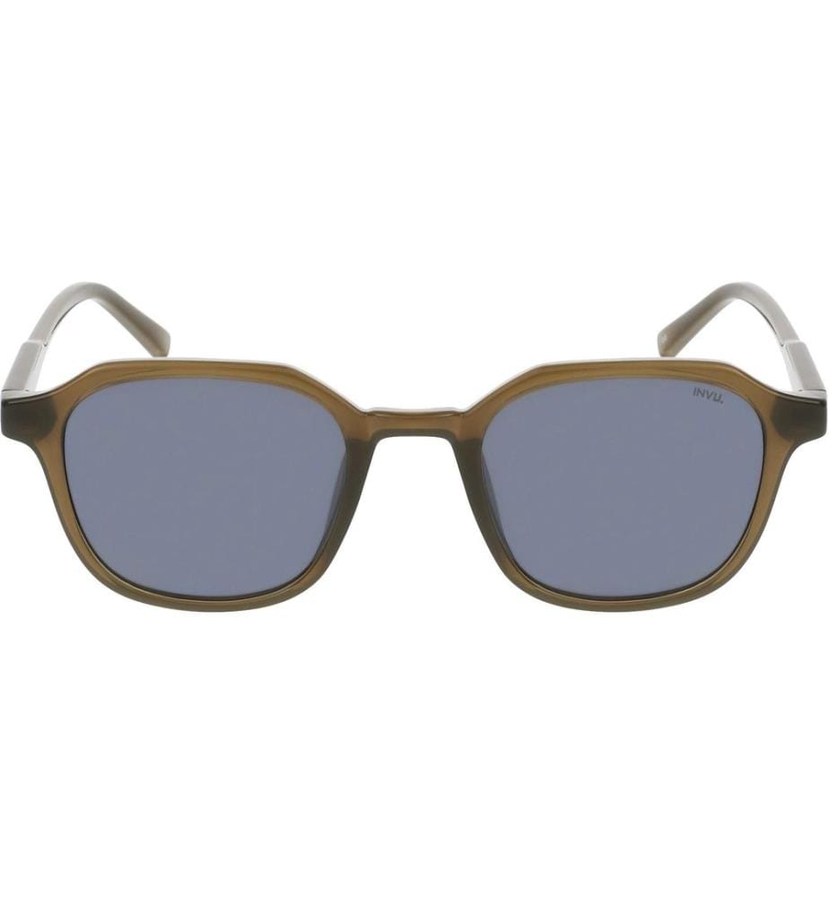 INVU. - Lunettes de soleil Dominic Milky Green, polarisées avec étui