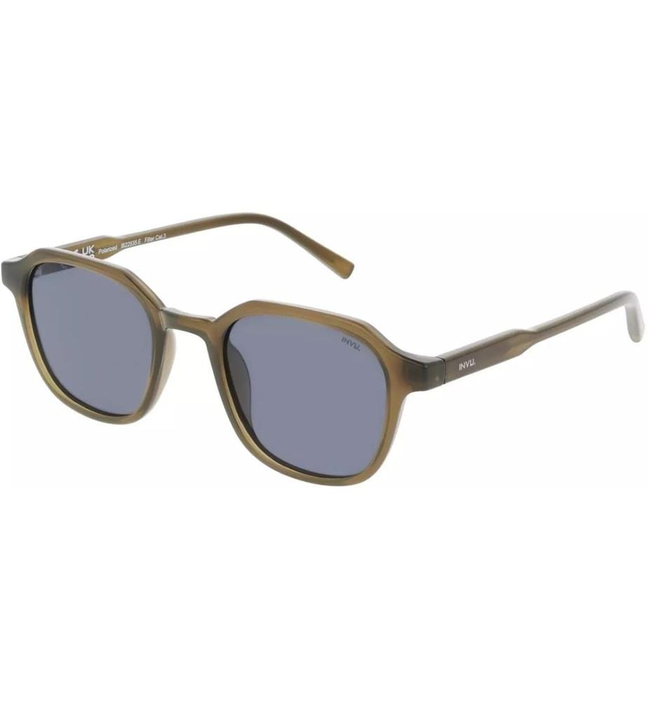 INVU. - Lunettes de soleil Dominic Milky Green, polarisées avec étui