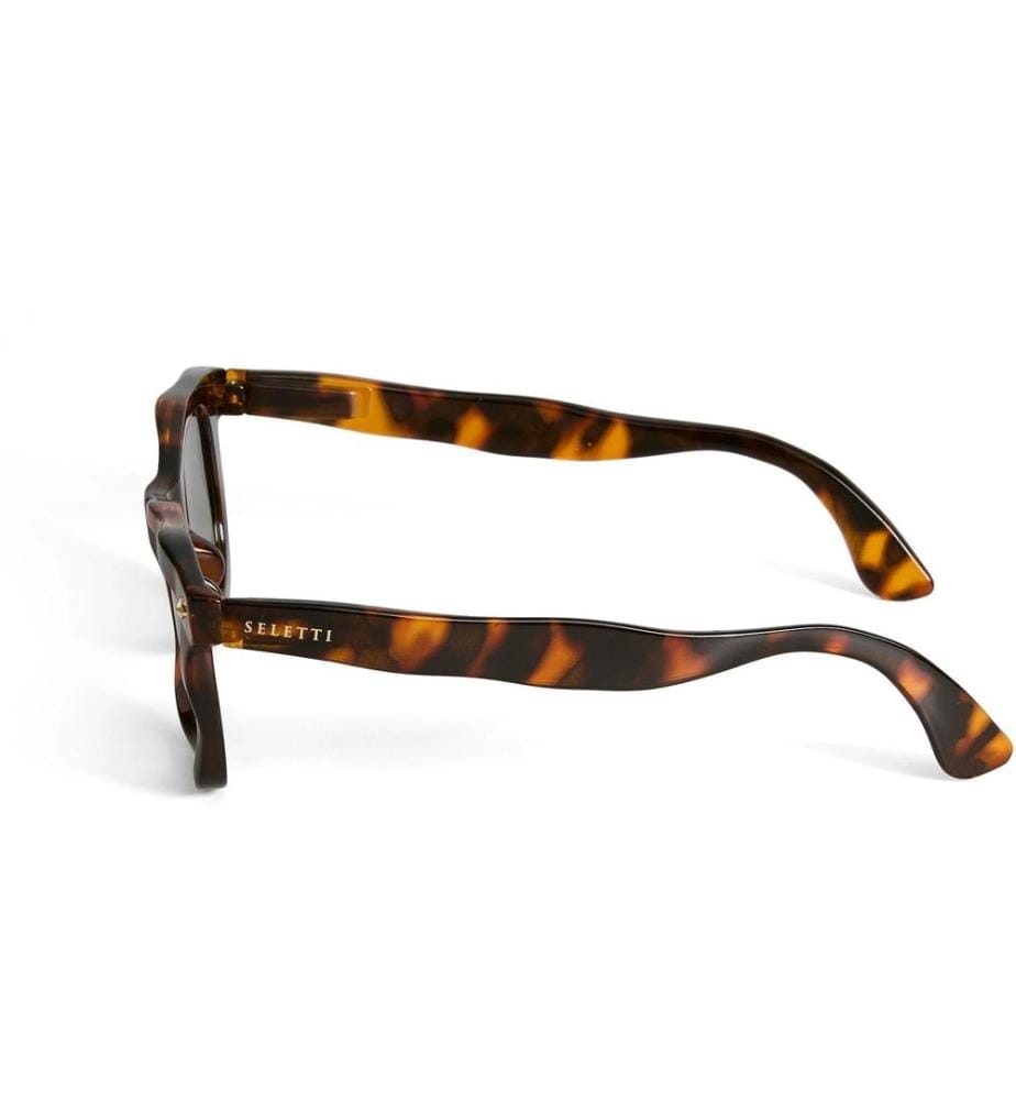 OKKIA - Lunettes de soleil Seletti Dakota Classic Havanna, Green lens
