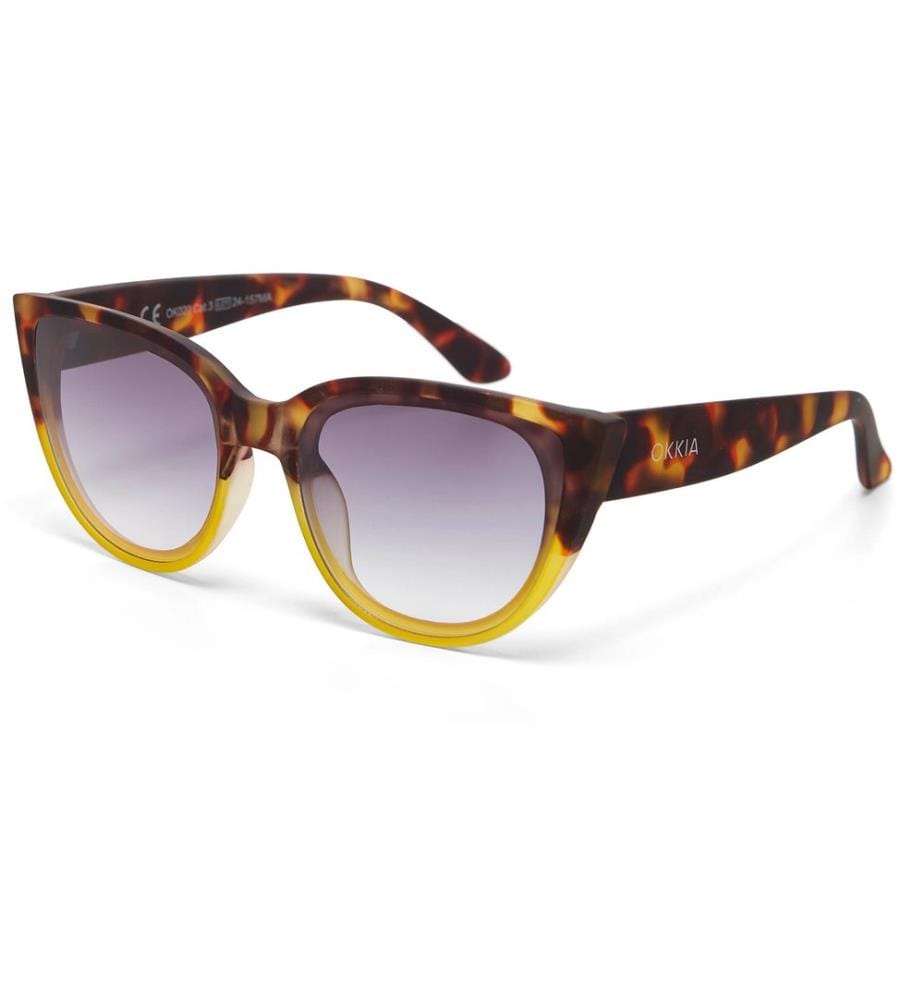 OKKIA - Lunettes de soleil Silvia Jaune havane