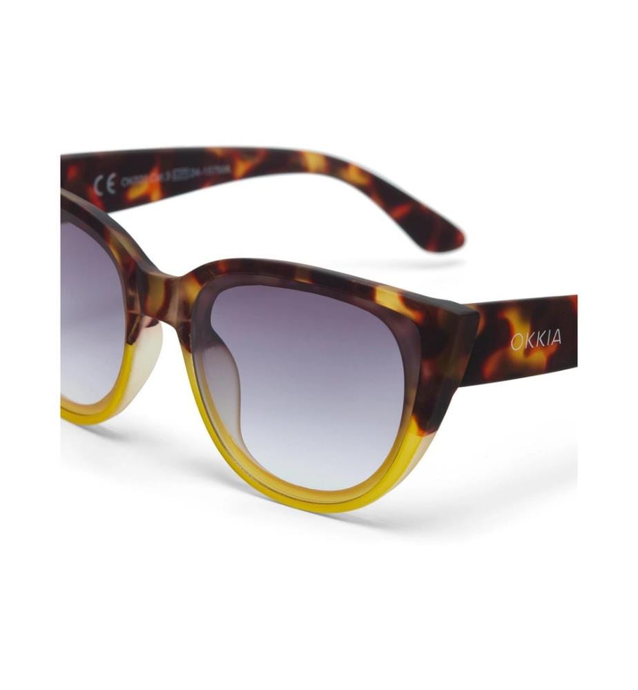 OKKIA - Lunettes de soleil Silvia Jaune havane