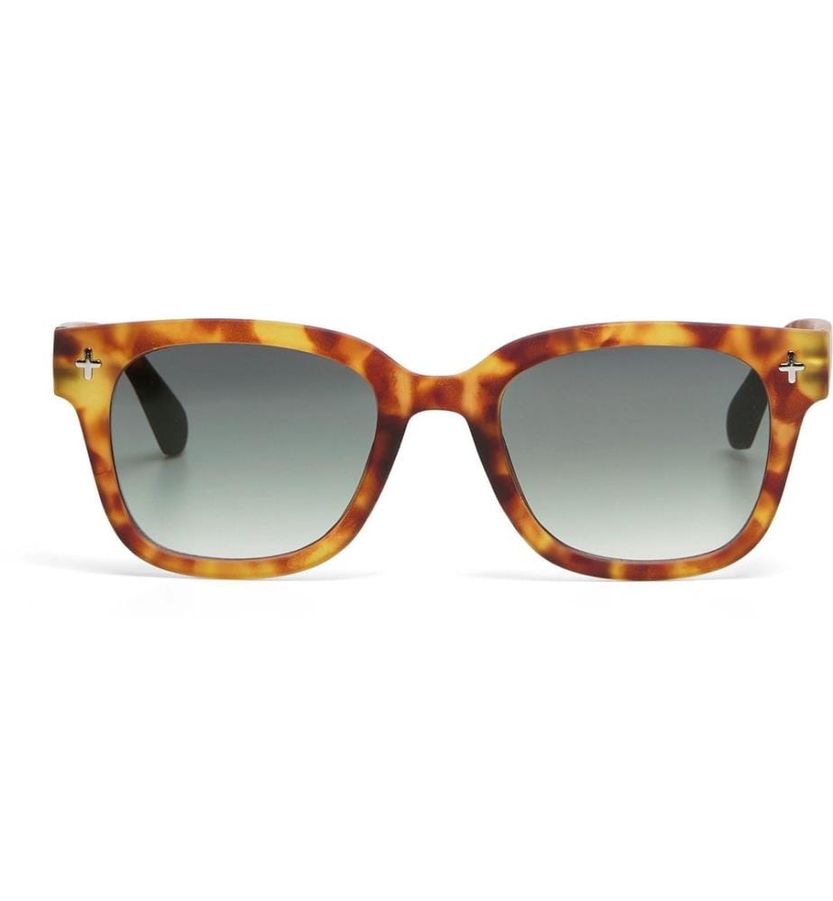 OKKIA - Lunettes de soleil Giovanni Sahara Havana, Lentille verte