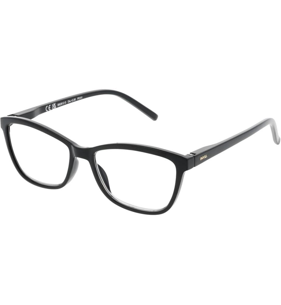 INVU. - Lunettes de lecture Morrison puissance +2.00, Black avec étui
