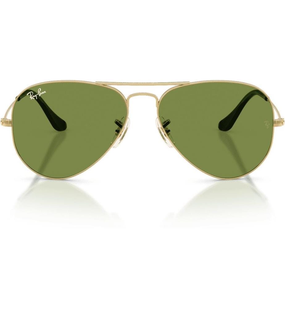 Ray-Ban Lunettes de soleil Aviator Large Metal Arista, Or/vert brillant