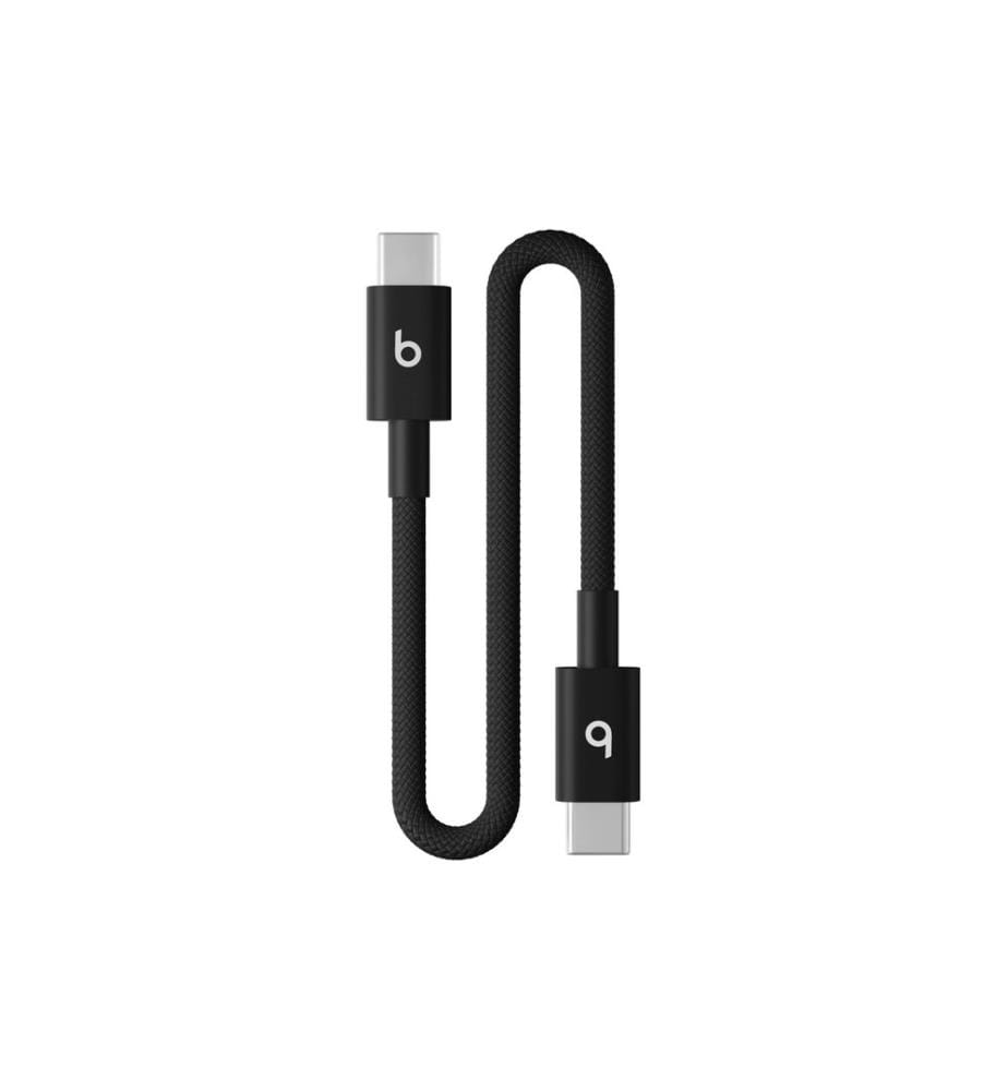 Apple Beats - USB-C auf USB-C gewebtes Kabel, schwarz, 60W 0.2 m