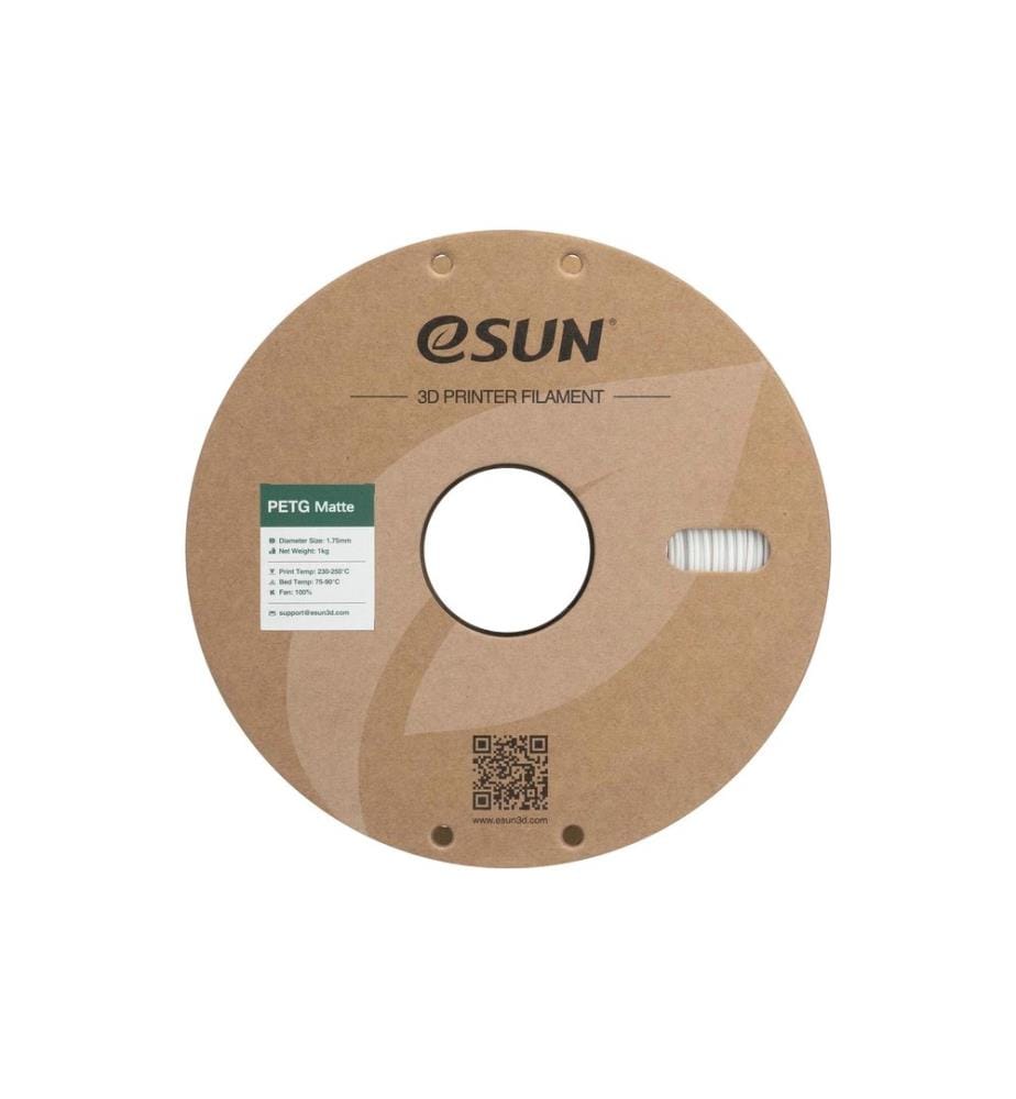 eSun - Filament PETG-Matte Blanc 1.75 mm 1 kg