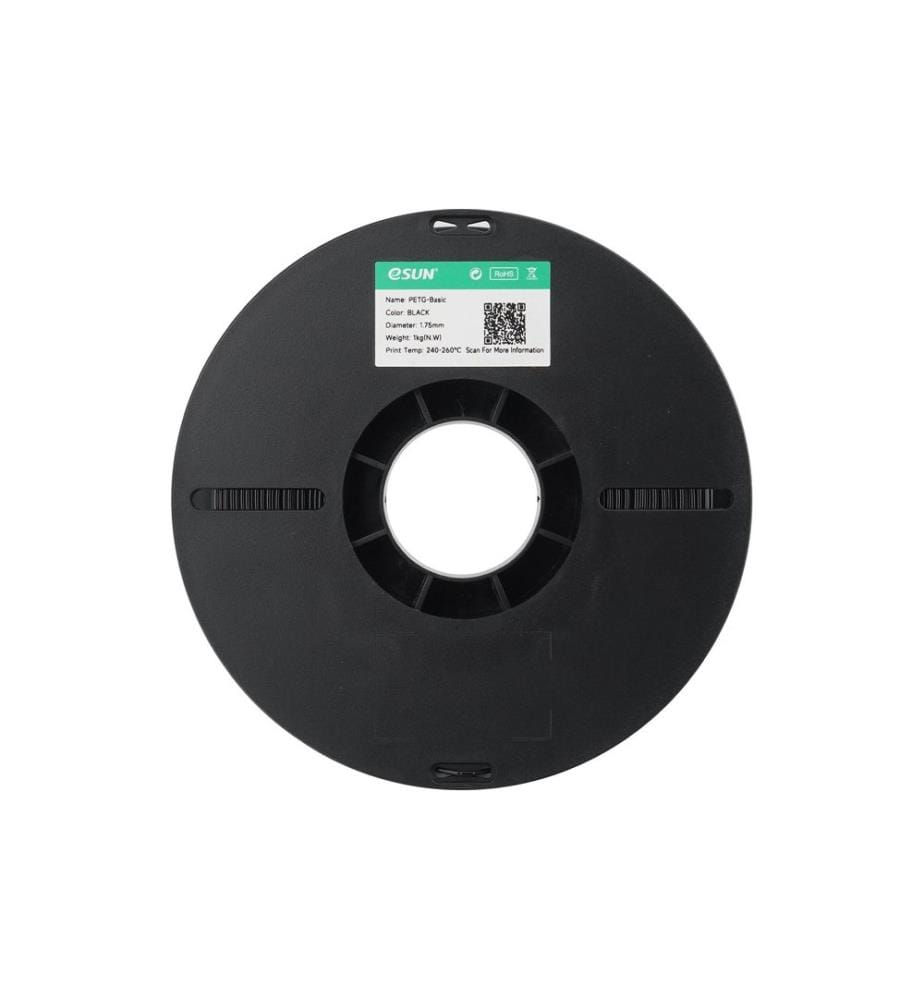 eSun - Filament PETG-Basic, Schwarz 1.75 mm 1 kg