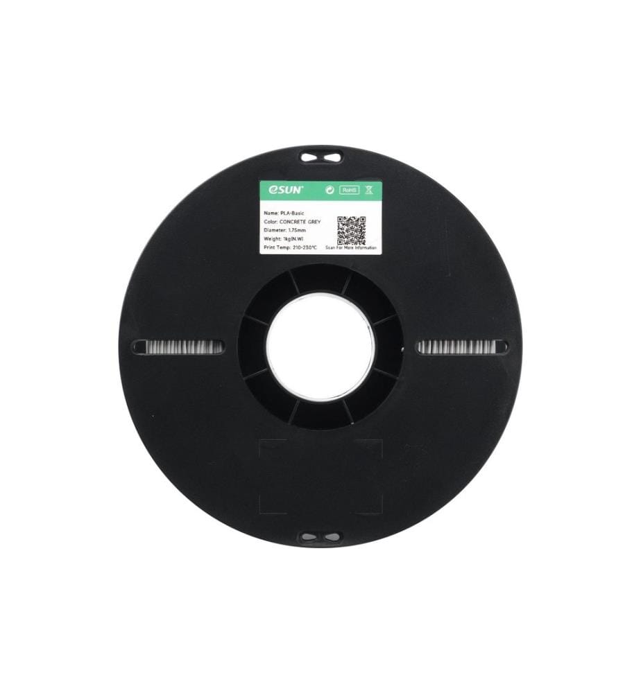 eSun - Filament PLA Basic, gris béton 1.75 mm 1 kg