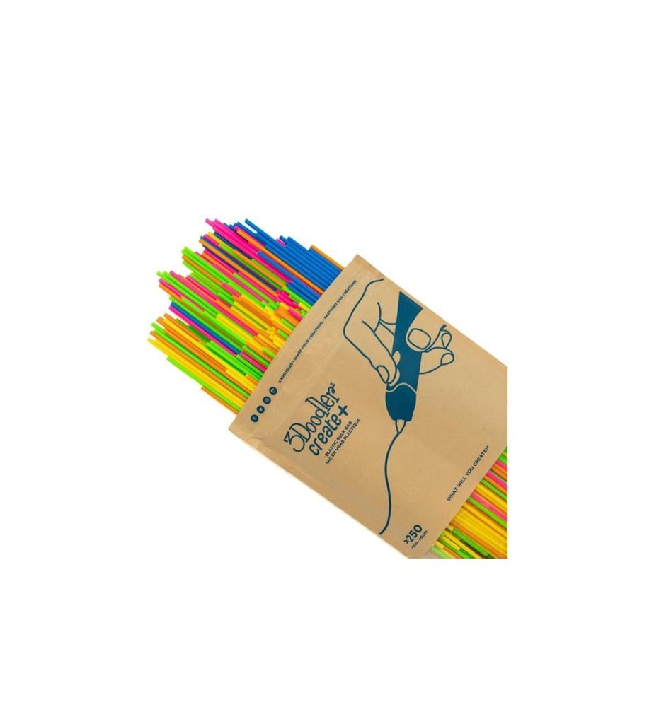 3Doodler 3D Pen Filament Neon Sunset 250 Stück, Mehrfarbig