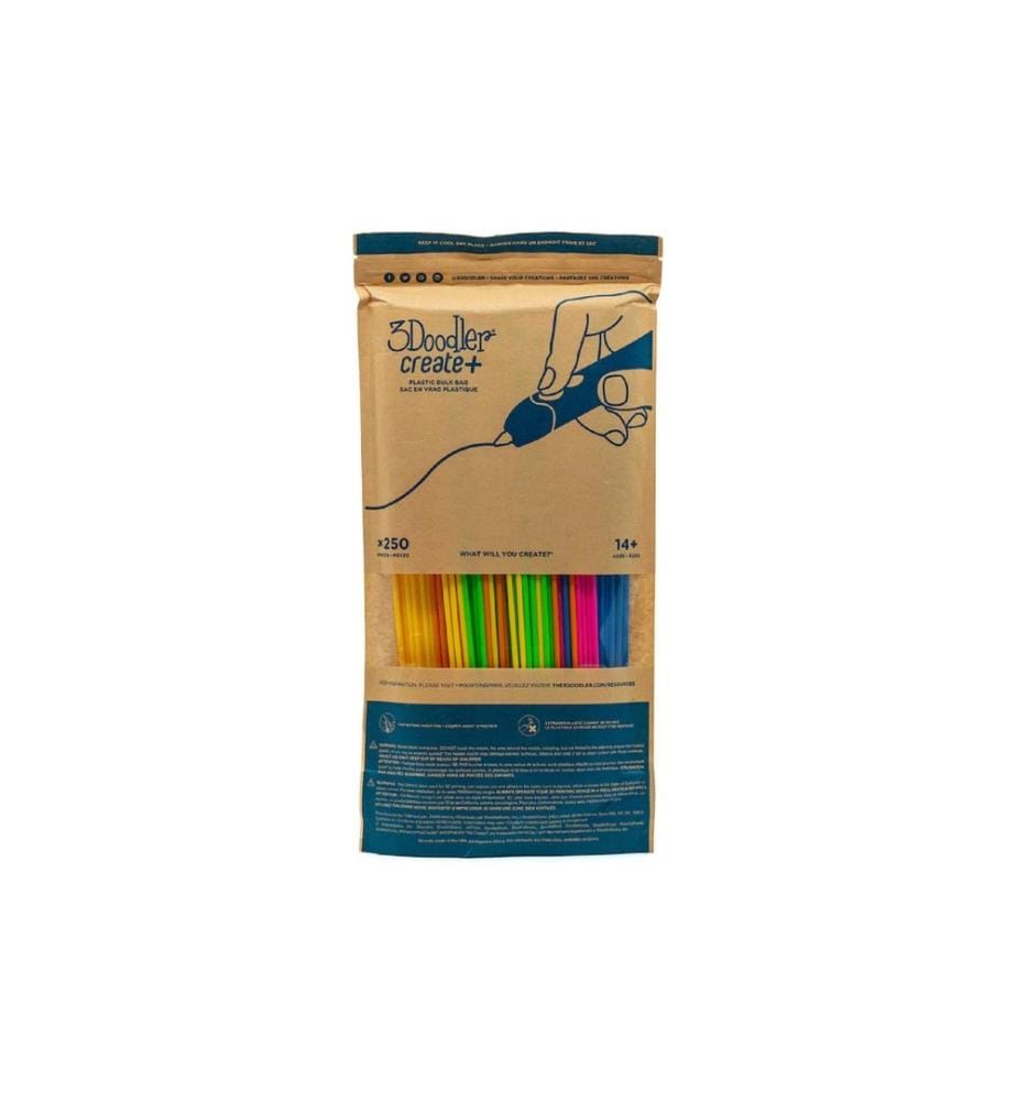 3Doodler 3D Pen Filament Start+ Neon Glow 250 Pieces