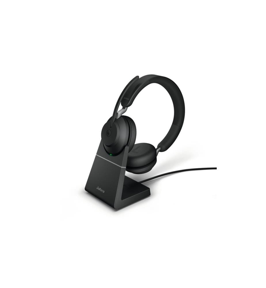 JABRA - Écouteurs Evolve2 65 Duo MS Noir, USB-C, avec station de chargement