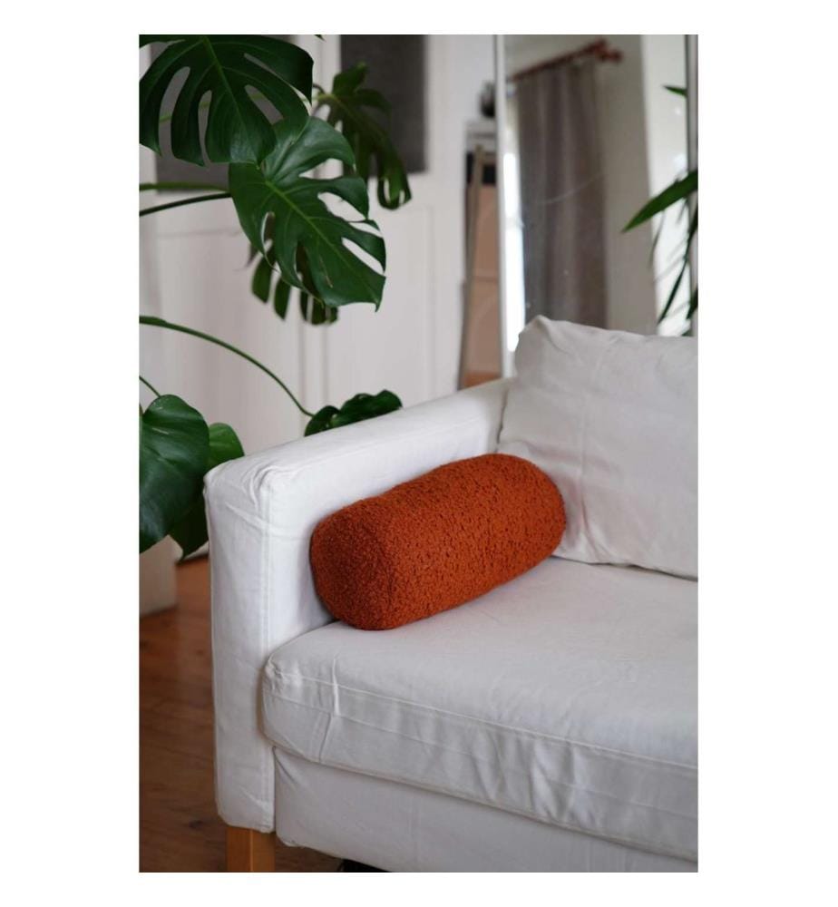 Coussin, brique, 75 % POLYESTER RECYCLÉ / 25 % POLYESTER