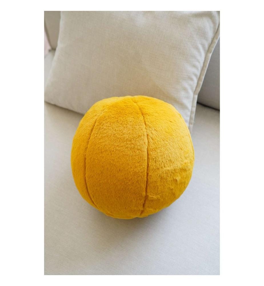 Coussin, moutarde, 75 % POLYESTER RECYCLÉ / 25 % POLYESTER