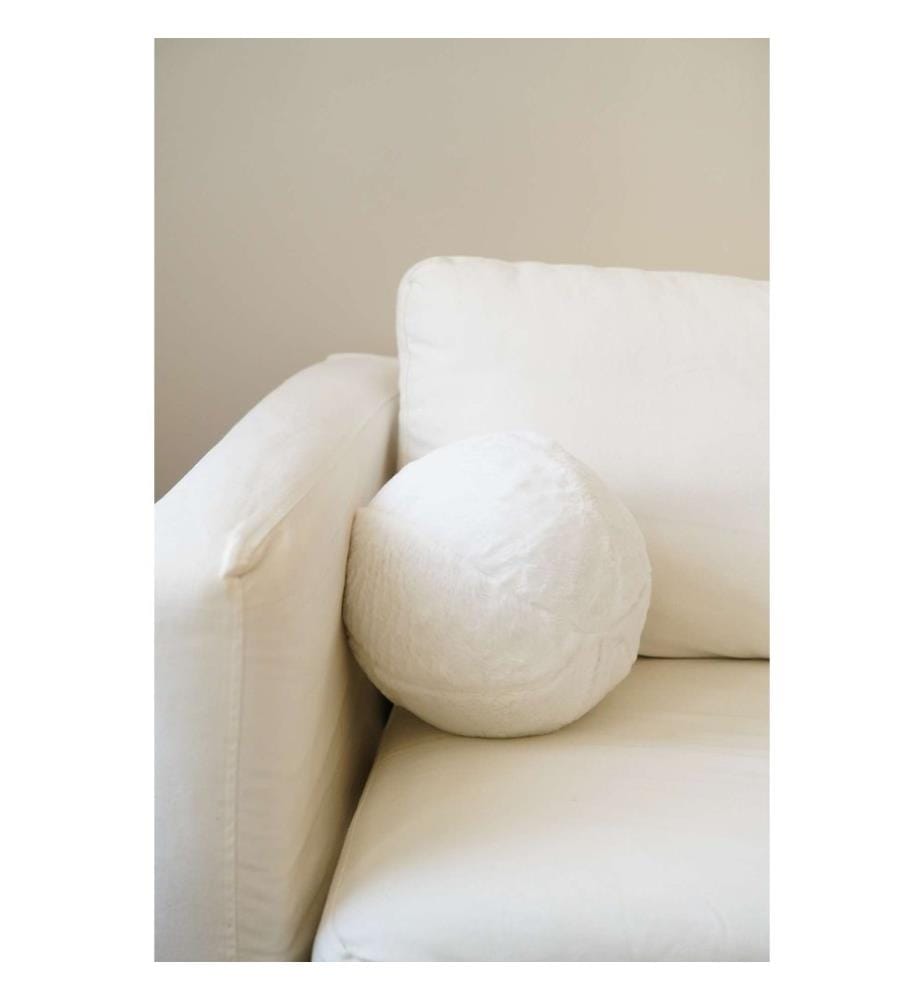 Coussin, blanc cassé, 75 % POLYESTER RECYCLÉ / 25 % POLYESTER