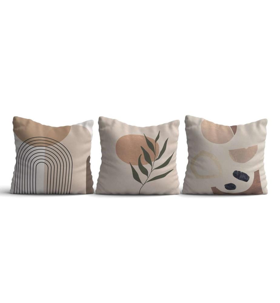 Kissenbezug-Set, 3 Stück, mehrfarbig, 50 % BAUMWOLLE / 50 % POLYESTER