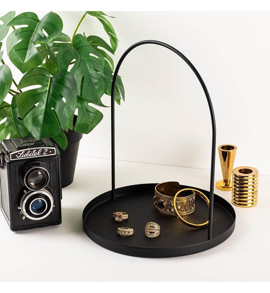 Accessoire décoratif en métal, noir, 100% métal