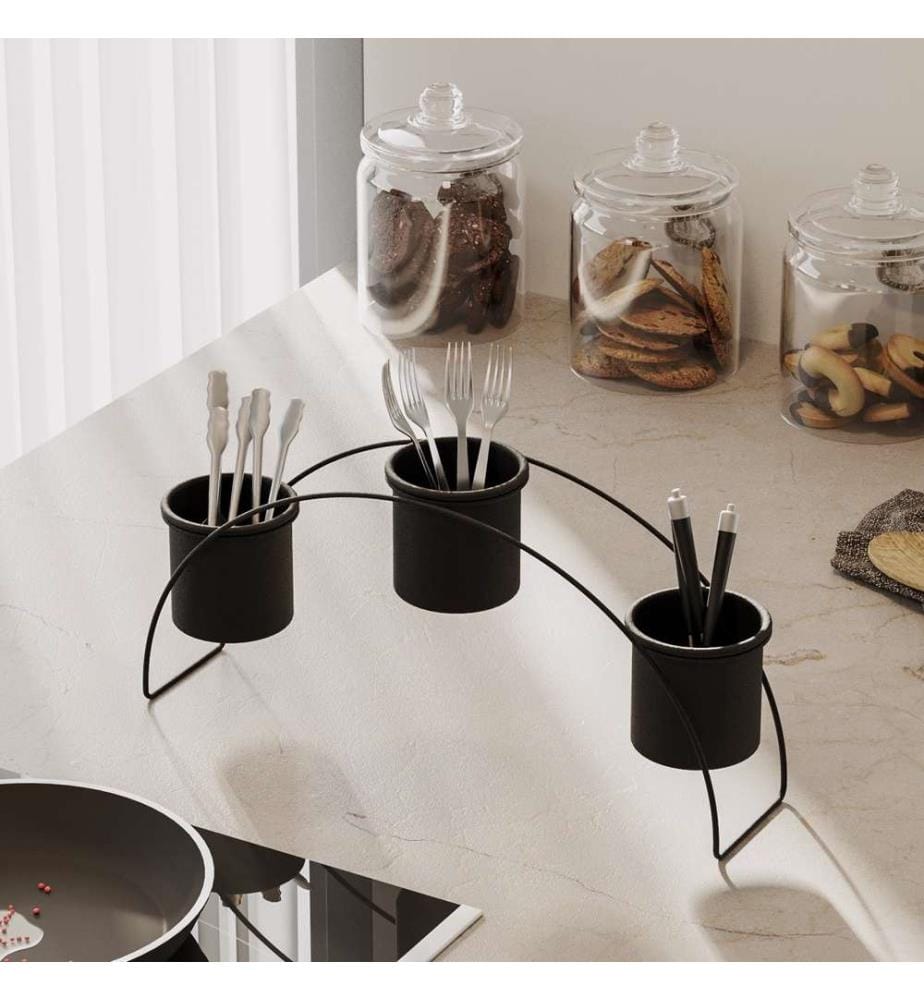 Accessoire décoratif en métal, noir, 100% métal