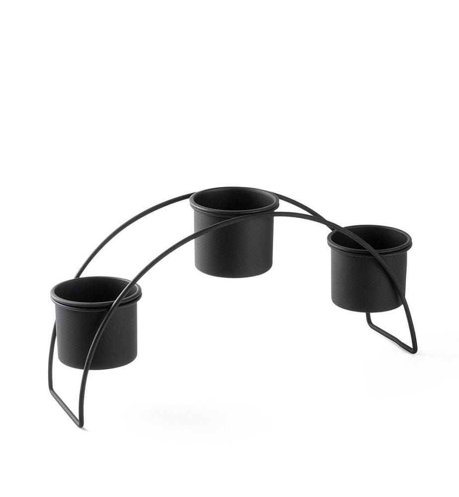Accessoire décoratif en métal, noir, 100% métal