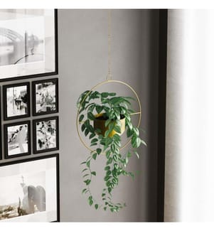 Decorative Pot, Gold, 100% Metal