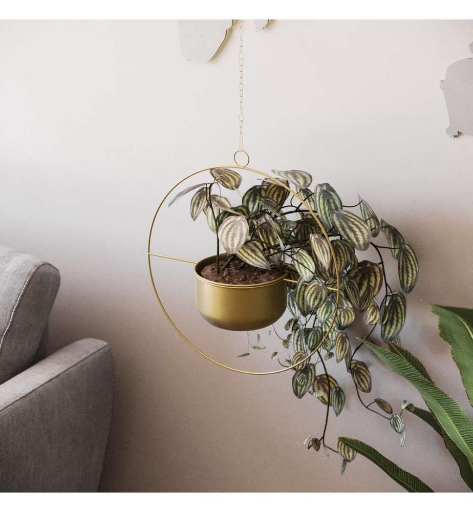 Pot décoratif, or, 100% métal