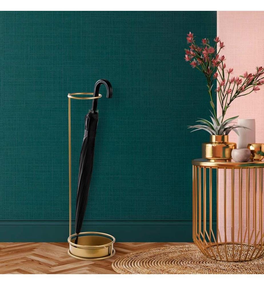 Porte-parapluies, doré, 100 % MÉTAL