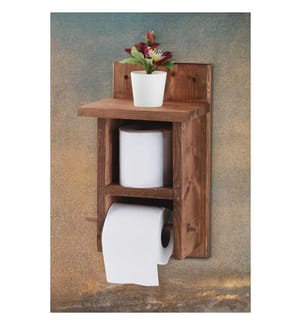 Toilettenpapierhalter, Natur, Toilettenpapieraufhänger, Holzkörper