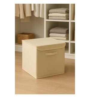 Filzkorb, Creme, 70 % Polyester / 30 % Baumwolle