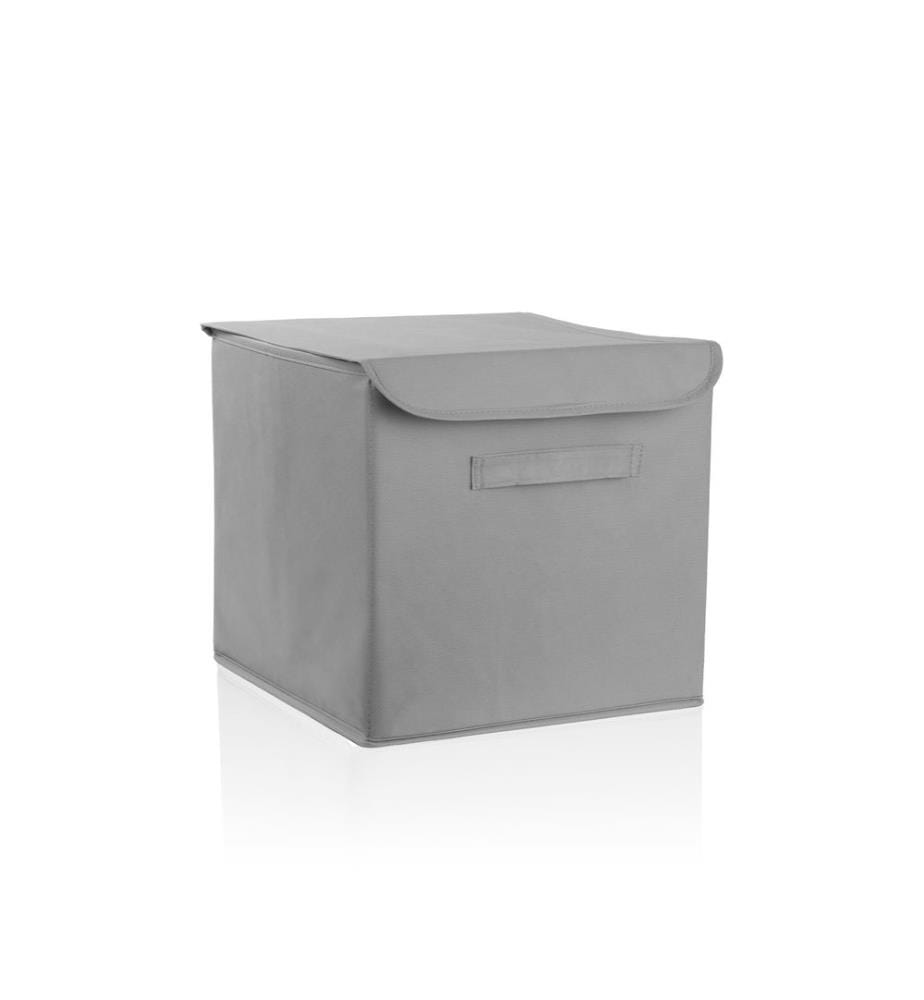 Panier en feutre, Gris, 70% POLYESTER / 30% COTON