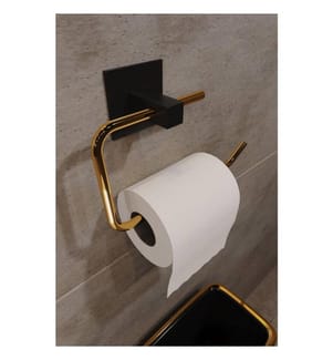 Toilettenpapierhalter, Gold, Metall