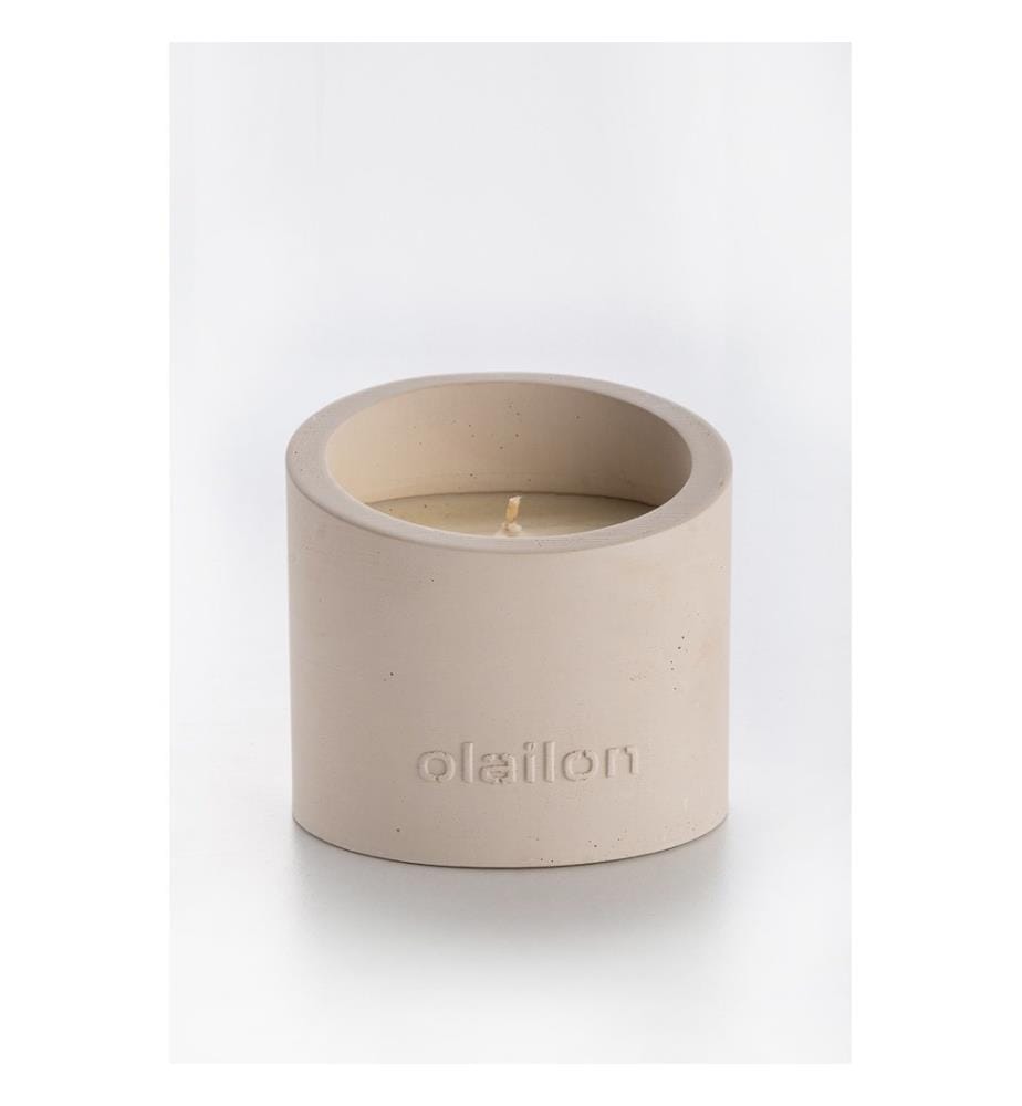 Kerze, Beige, 100% Beton