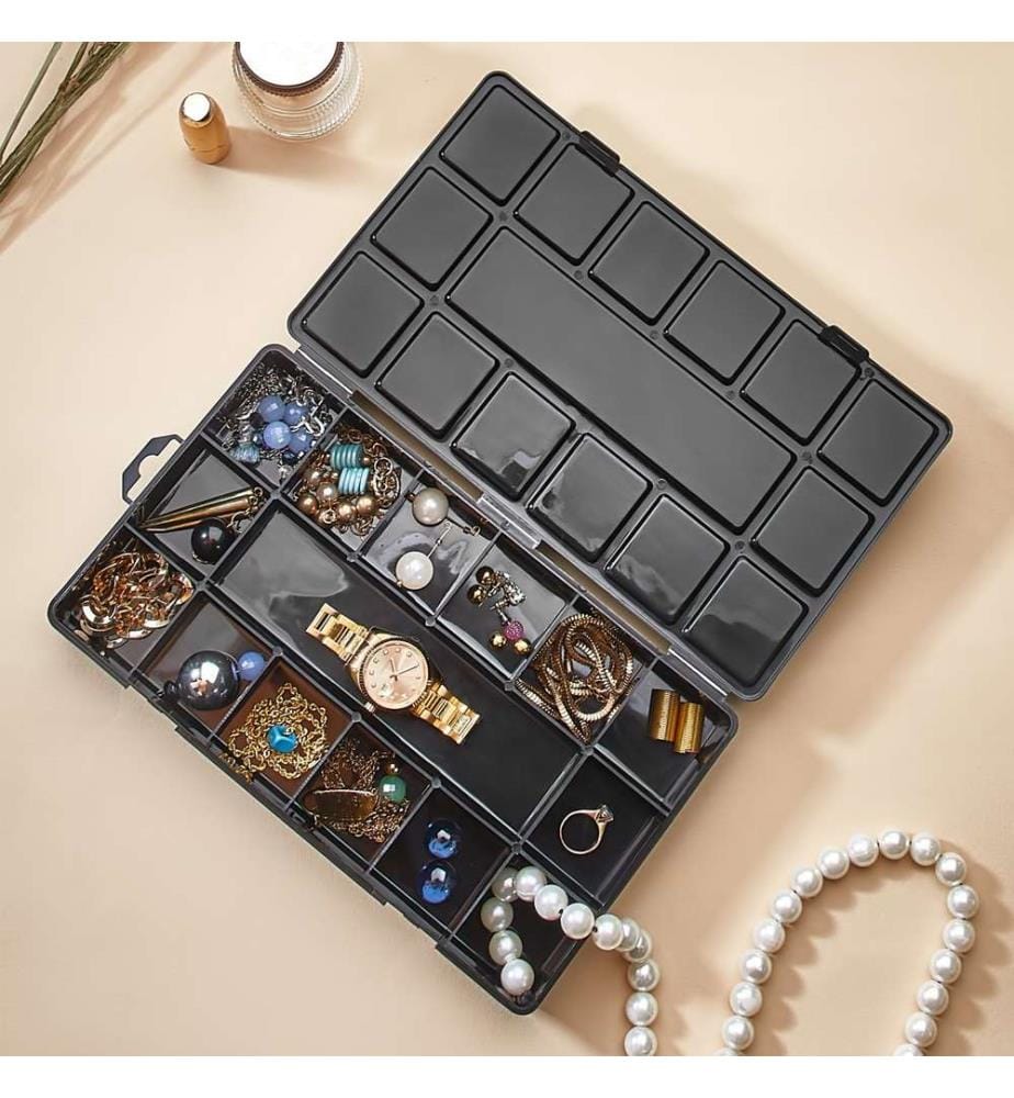 Boîte à bijoux, Noir, 100% Polipropilen