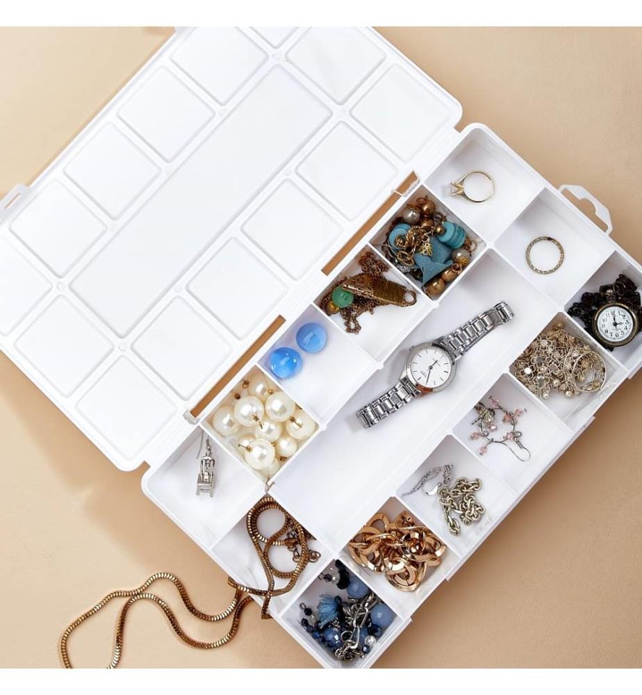 Boîte à bijoux, Blanc, 100% Polipropilen