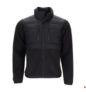 Denali Hybrid Fleecejacke - Schwarz