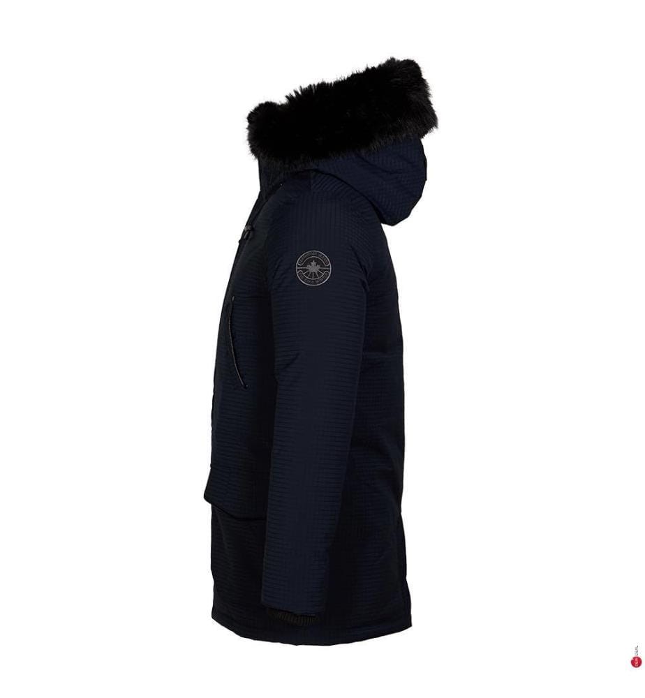 Luigi Parka mit Kunstpelz - Marine